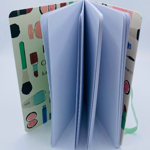Clinique x Kate Spade Beauty Notebook,Limited Edition Softcover,Green White-NEW - Picture 5 of 8